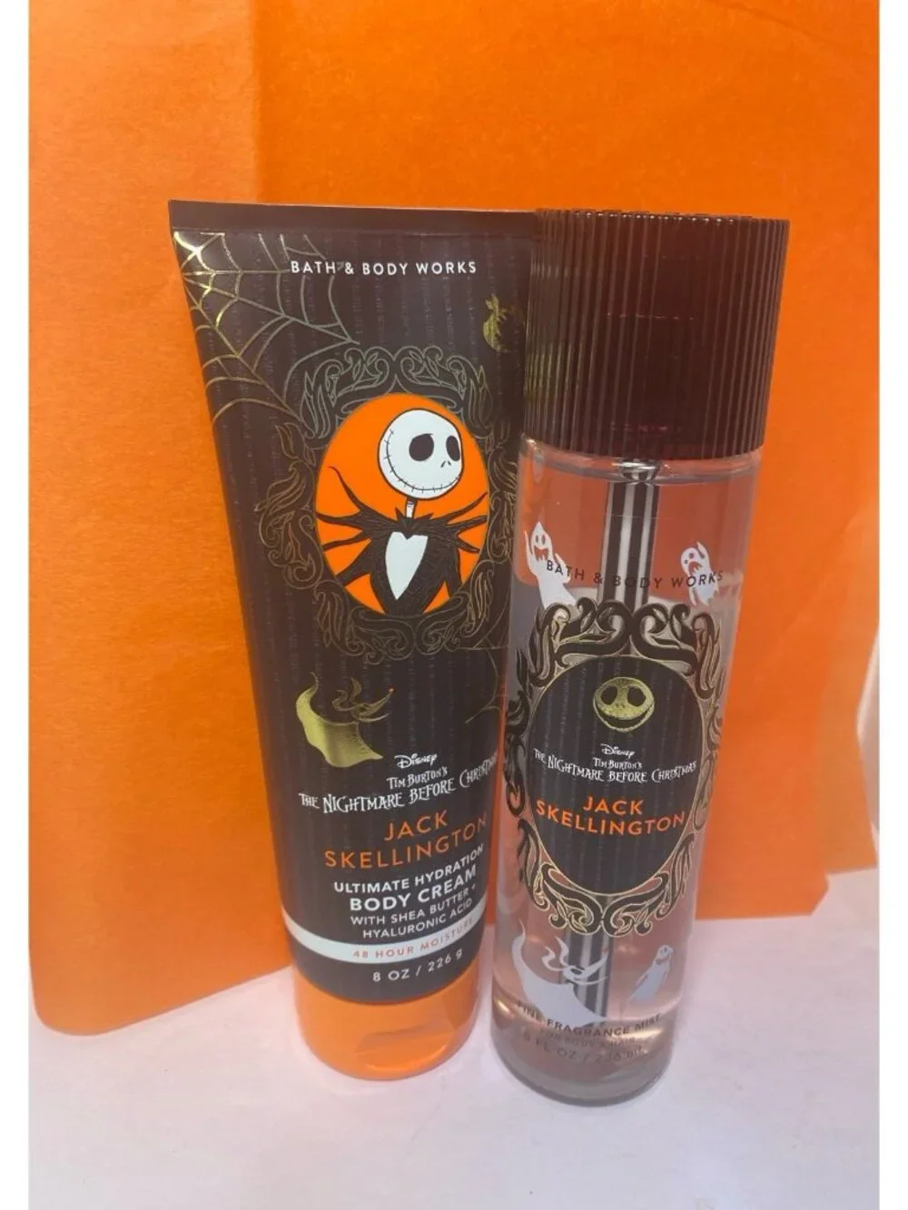 The Nightmare Before Christmas JACK SKELLINGTON Body Mist & Cream NEW